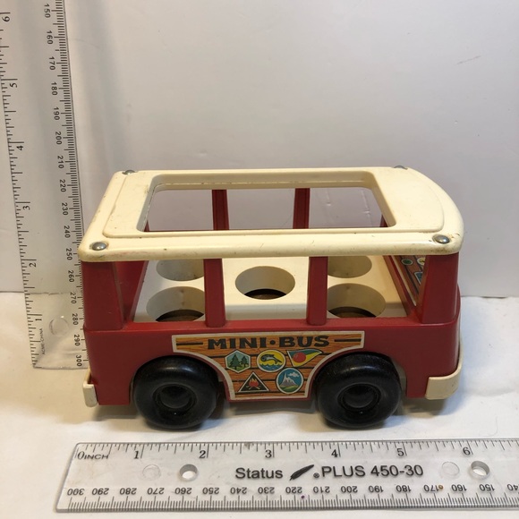 Vintage 1969 Fisher-Price Little People MINI BUS Van - Picture 7 of 12